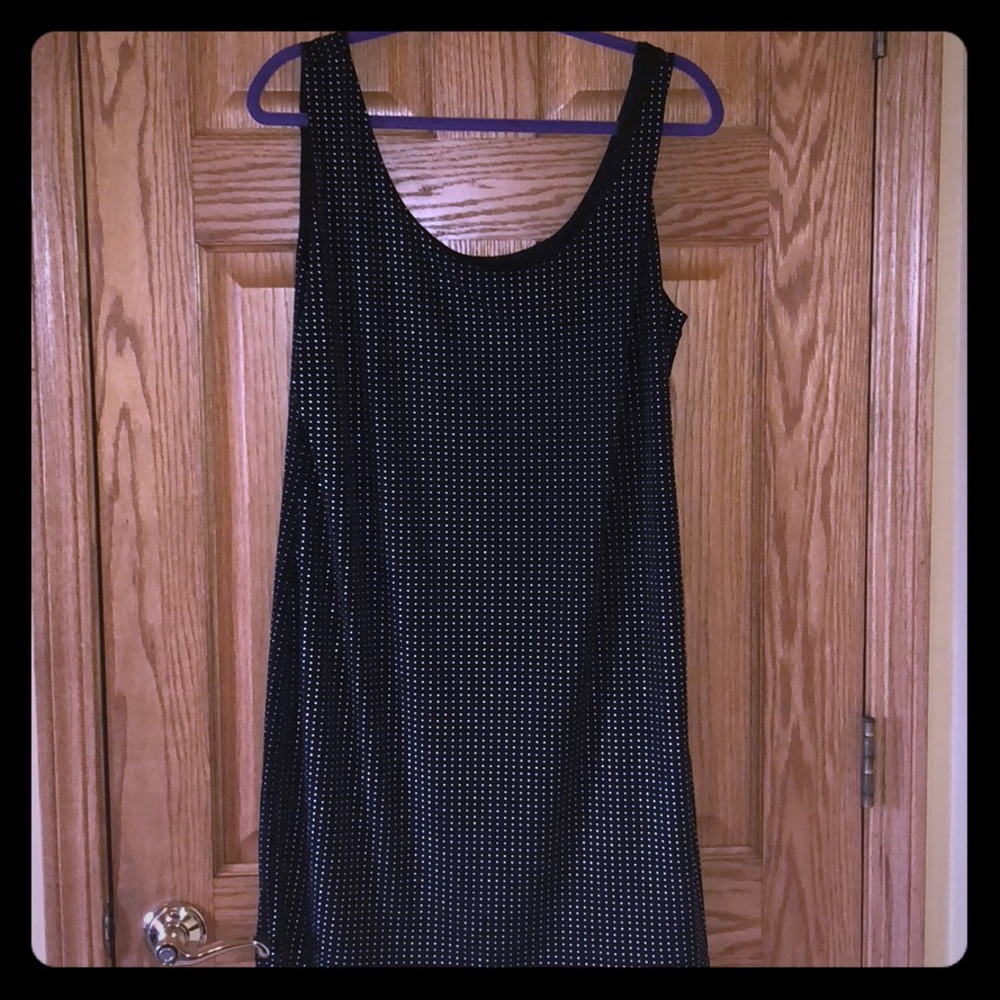 Sexy Mini Dress / Tunic Black with Silver Studs